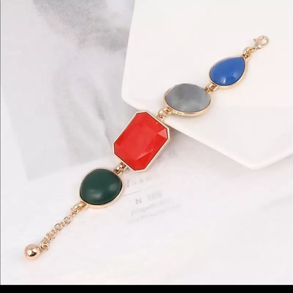 Statement Wide Chunky Fashion Bracelet - Picture 1 of 5
